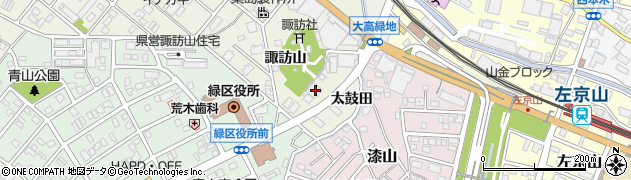 愛知県名古屋市緑区鳴海町諏訪山153周辺の地図