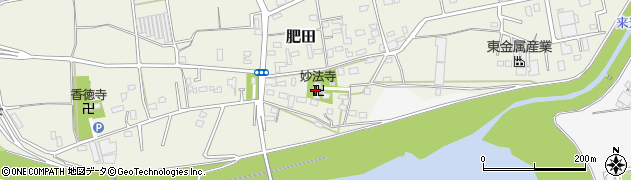 静岡県函南町（田方郡）肥田周辺の地図
