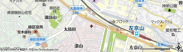 愛知県名古屋市緑区漆山152周辺の地図