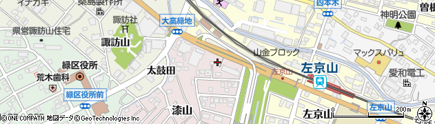愛知県名古屋市緑区漆山151周辺の地図