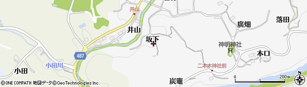 愛知県豊田市穂積町坂下周辺の地図