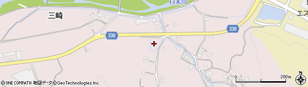 岡山県真庭市三崎周辺の地図