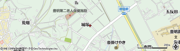 愛知県豊明市沓掛町城塚周辺の地図
