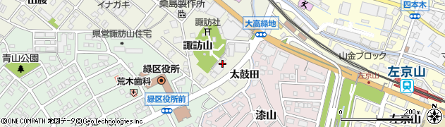 愛知県名古屋市緑区鳴海町諏訪山154周辺の地図