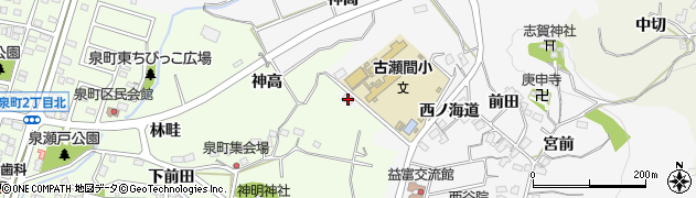愛知県豊田市志賀町西ノ海道955周辺の地図