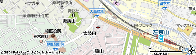 愛知県名古屋市緑区漆山115周辺の地図