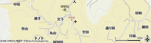 愛知県豊田市坂上町向下周辺の地図