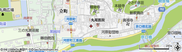 兵庫県丹波篠山市河原町177周辺の地図