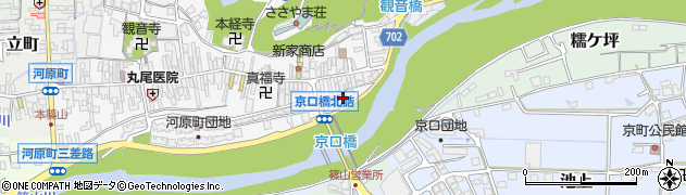 兵庫県丹波篠山市河原町1周辺の地図