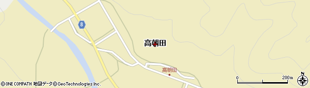 兵庫県神河町（神崎郡）高朝田周辺の地図