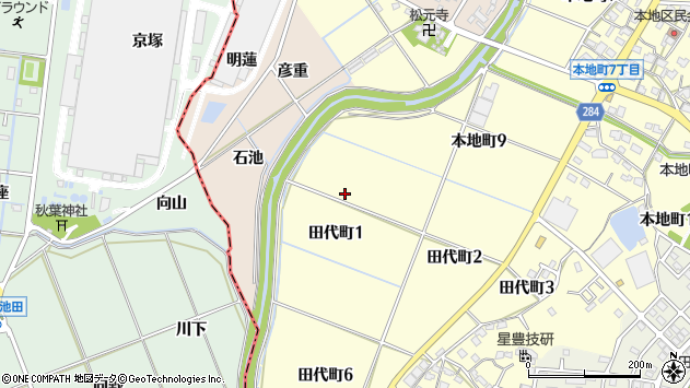 〒471-0846 愛知県豊田市田代町の地図