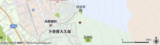 静岡県沼津市下香貫大久保周辺の地図