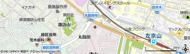 愛知県名古屋市緑区漆山107周辺の地図