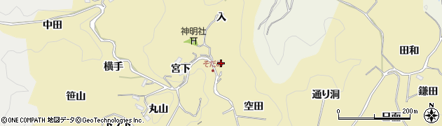 愛知県豊田市坂上町向下11周辺の地図