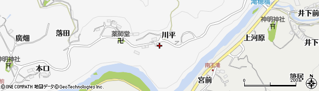 愛知県豊田市穂積町川平周辺の地図