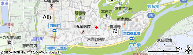 兵庫県丹波篠山市河原町116周辺の地図