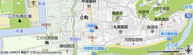 兵庫県丹波篠山市河原町208周辺の地図