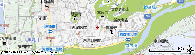 兵庫県丹波篠山市河原町100周辺の地図