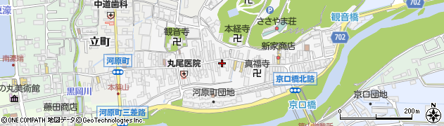 兵庫県丹波篠山市河原町103周辺の地図
