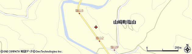 兵庫県宍粟市山崎町塩山403周辺の地図