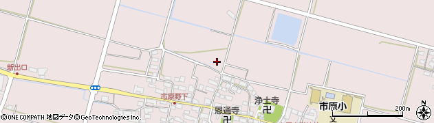 滋賀県東近江市市原野町周辺の地図