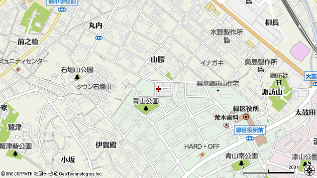 〒458-0833 愛知県名古屋市緑区青山の地図