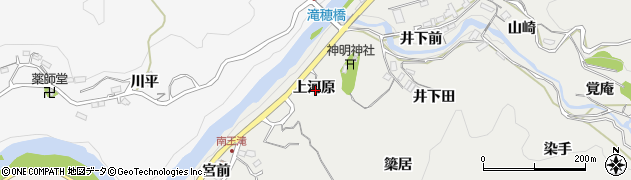 愛知県豊田市王滝町（上河原）周辺の地図