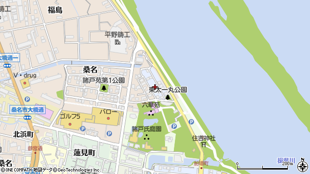 〒511-0003 三重県桑名市東太一丸の地図