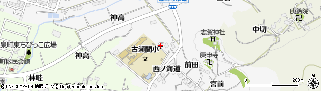 愛知県豊田市志賀町西ノ海道961周辺の地図