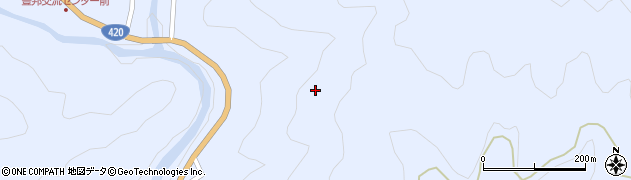 愛知県設楽町（北設楽郡）豊邦（木荒芝）周辺の地図
