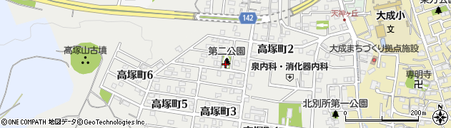 高塚第2公園周辺の地図