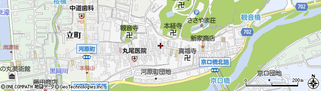 兵庫県丹波篠山市河原町108周辺の地図