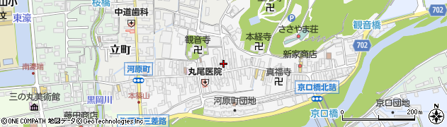 兵庫県丹波篠山市河原町127周辺の地図