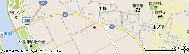 京都府南丹市八木町西田周辺の地図