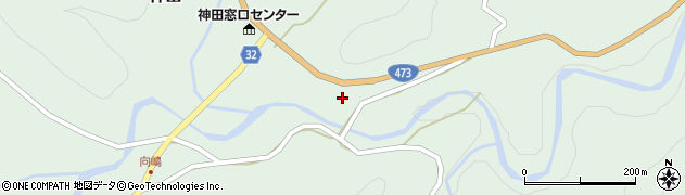 愛知県設楽町（北設楽郡）神田（西）周辺の地図