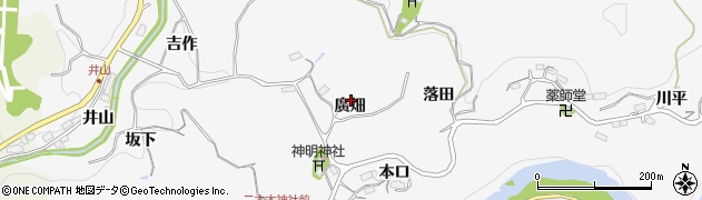 愛知県豊田市穂積町廣畑周辺の地図
