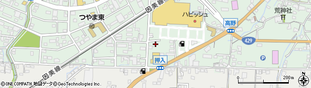 岡山県津山市高野本郷1415周辺の地図