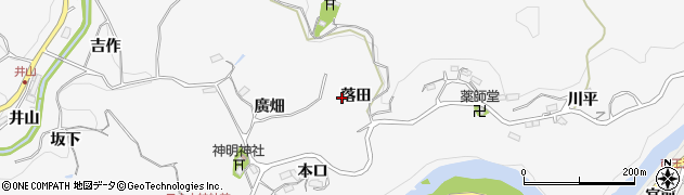 愛知県豊田市穂積町（落田）周辺の地図