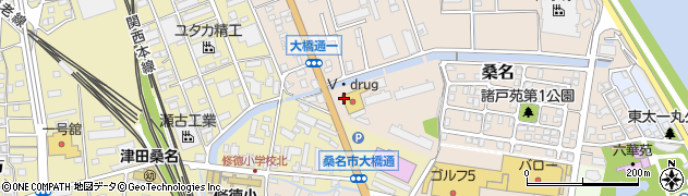Ｖ・ｄｒｕｇ　桑名東店周辺の地図