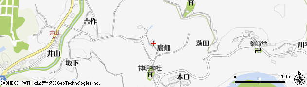 愛知県豊田市穂積町（貝戸田）周辺の地図