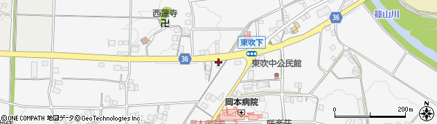兵庫県丹波篠山市東吹1084周辺の地図