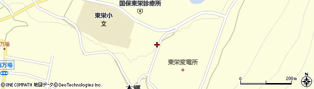 愛知県東栄町（北設楽郡）本郷（松ノ本）周辺の地図