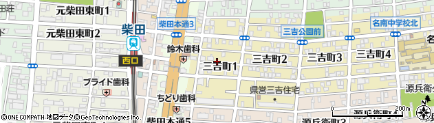 愛知県名古屋市南区三吉町1丁目周辺の地図