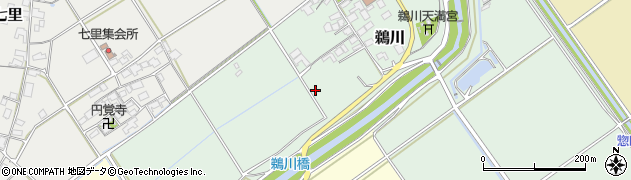 滋賀県蒲生郡竜王町鵜川周辺の地図