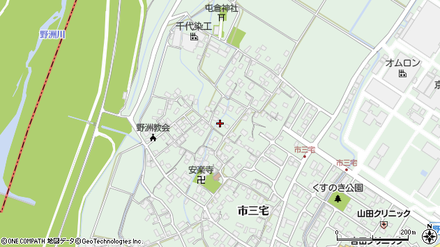 〒520-2362 滋賀県野洲市市三宅の地図