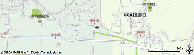 兵庫県多可郡多可町中区東山142周辺の地図