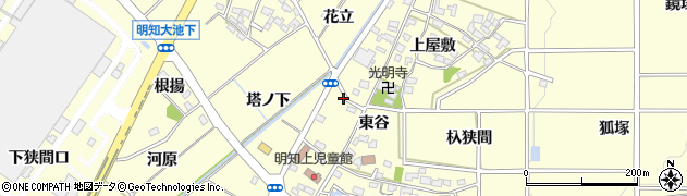 愛知県みよし市明知町上屋敷59周辺の地図