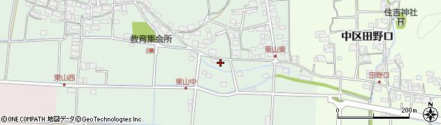 兵庫県多可郡多可町中区東山160周辺の地図