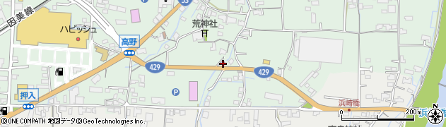 岡山県津山市高野本郷2481周辺の地図