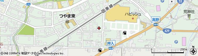 岡山県津山市高野本郷1278周辺の地図